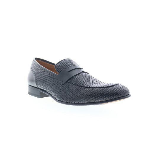 Mezlan Mez64 Mens Black Leather Loafers & Slip Ons Penny Shoes