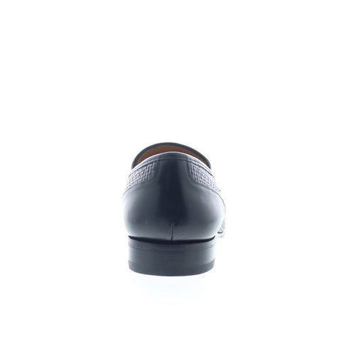 Mezlan Mez64 Mens Black Leather Loafers & Slip Ons Penny Shoes