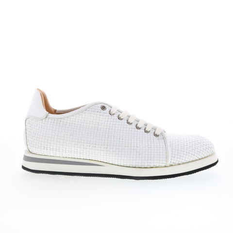 Mezlan Mez66 Mens White Leather Lace Up Lifestyle Sneakers Shoes