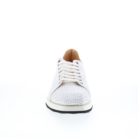 Mezlan Mez66 Mens White Leather Lace Up Lifestyle Sneakers Shoes