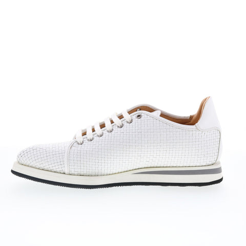 Mezlan Mez66 Mens White Leather Lace Up Lifestyle Sneakers Shoes