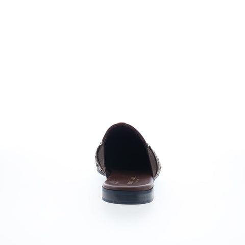 Mezlan Mez68 Mens Brown Leather Slip On Mules Slippers Shoes