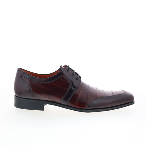 Mezlan Mez72 Mens Burgundy Leather Oxfords & Lace Ups Casual Shoes