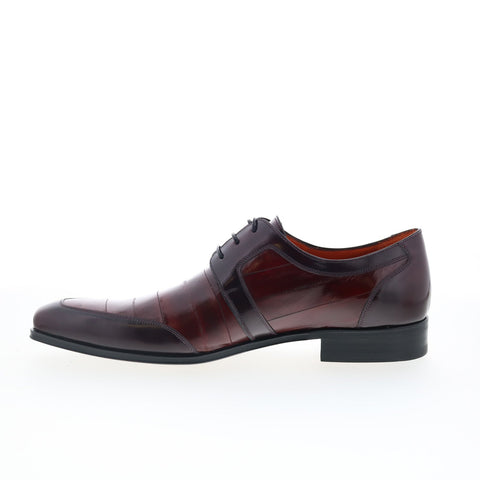 Mezlan Mez72 Mens Burgundy Leather Oxfords & Lace Ups Casual Shoes