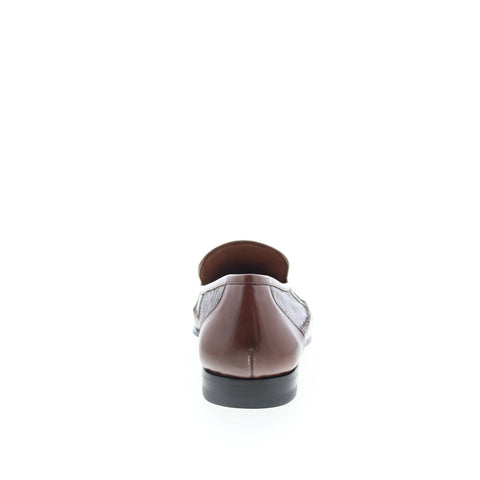 Mezlan Mez73 Mens Brown Leather Loafers & Slip Ons Tasseled Shoes
