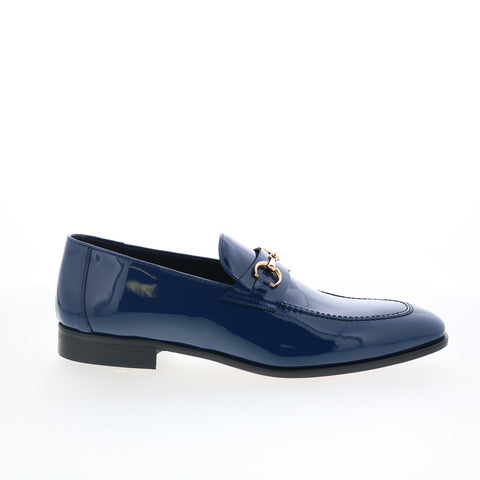 Mezlan Mez81 Mens Blue Leather Loafers & Slip Ons Casual Shoes