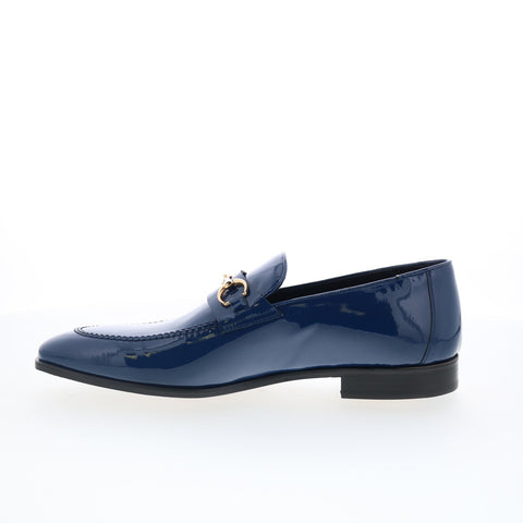 Mezlan Mez81 Mens Blue Leather Loafers & Slip Ons Casual Shoes