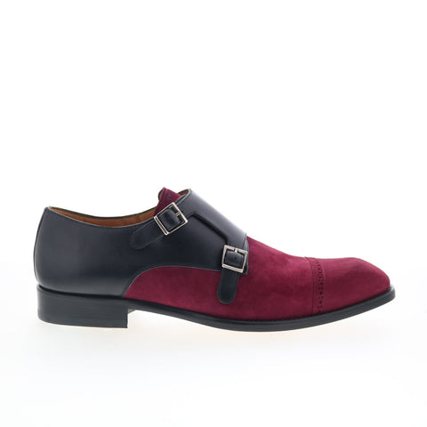 Mezlan Mez82 Mens Burgundy Suede Loafers & Slip Ons Casual Shoes