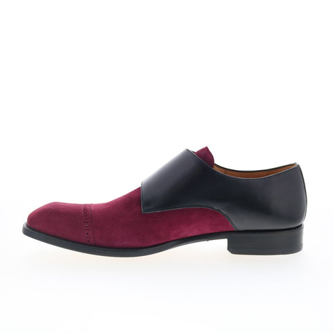 Mezlan Mez82 Mens Burgundy Suede Loafers & Slip Ons Casual Shoes