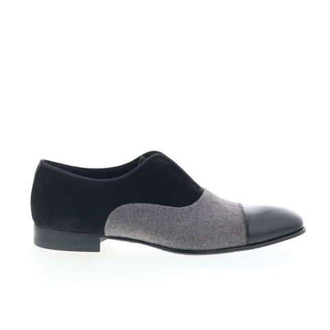 Mezlan Mez95 Mens Black Suede Loafers & Slip Ons Casual Shoes