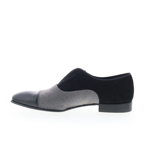 Mezlan Mez95 Mens Black Suede Loafers & Slip Ons Casual Shoes