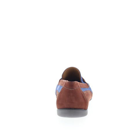 Mezlan Mez96 Mens Blue Nubuck Loafers & Slip Ons Casual Shoes