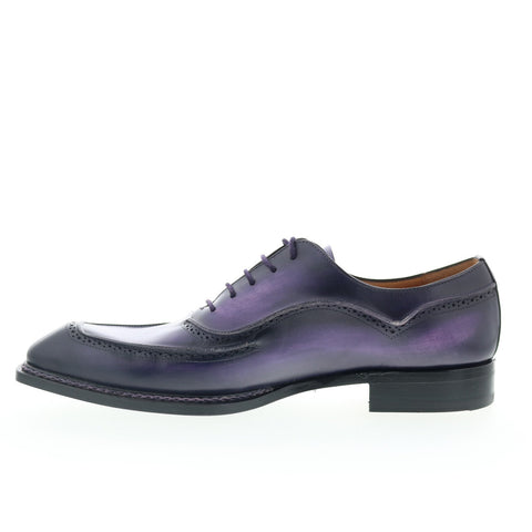 Mezlan Mez9 Mens Purple Leather Oxfords & Lace Ups Casual Shoes