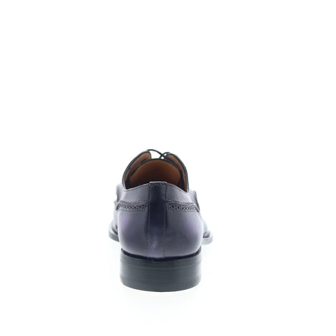 Mezlan Mez9 Mens Purple Leather Oxfords & Lace Ups Casual Shoes