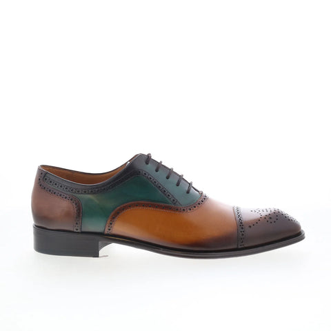Mezlan Mez Brogue 21693 Mens Brown Oxfords & Lace Ups Wingtip & Brogue Shoes