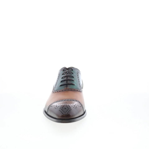 Mezlan Mez Brogue 21693 Mens Brown Oxfords & Lace Ups Wingtip & Brogue Shoes