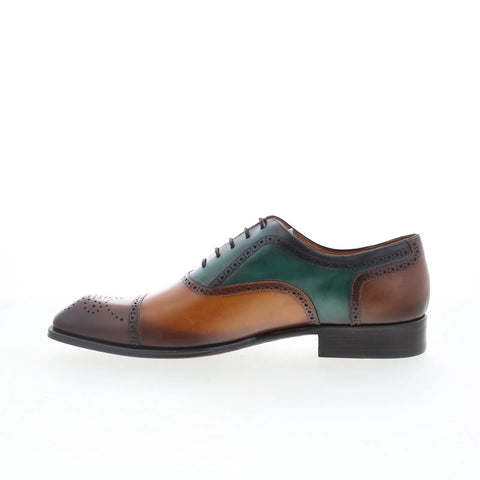 Mezlan Mez Brogue 21693 Mens Brown Oxfords & Lace Ups Wingtip & Brogue Shoes