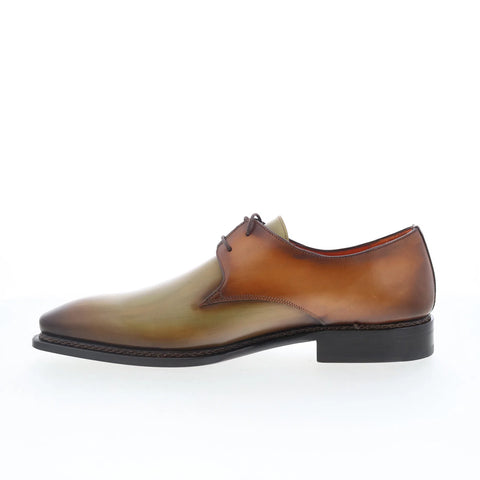 Mezlan Mez Casual 21024 Mens Green Leather Oxfords & Lace Ups Casual Shoes