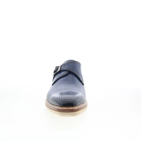 Mezlan Mez Casual 21098 Mens Blue Leather Loafers & Slip Ons Casual Shoes