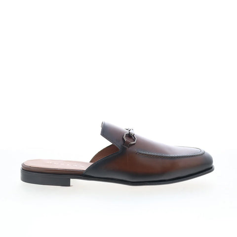 Mezlan Mez Casual 21224 Mens Brown Leather Mules Slippers Shoes