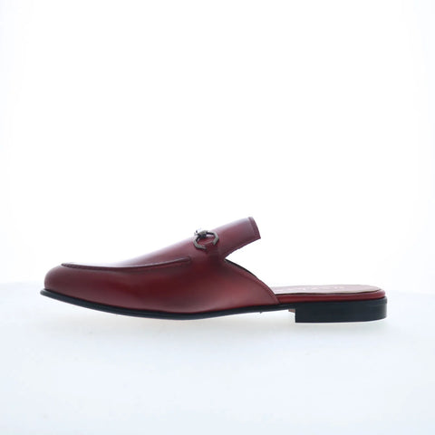 Mezlan Mez Casual 21224 Mens Red Leather Loafers & Slip Ons Casual Shoes