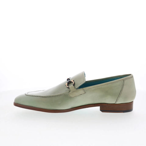Mezlan Mez Casual 21887 Mens Green Suede Loafers & Slip Ons Casual Shoes