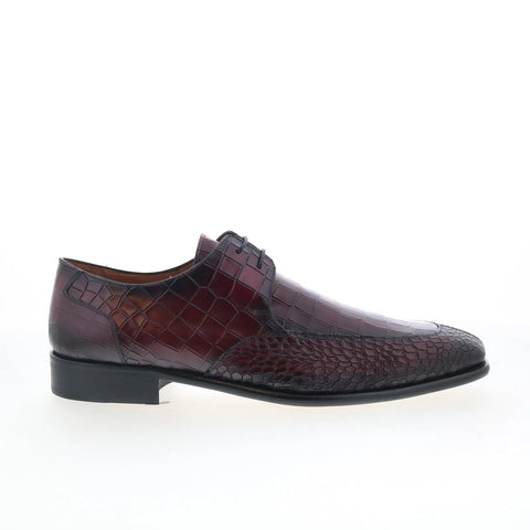 Mezlan Mez Casual 21921 Mens Red Leather Oxfords & Lace Ups Casual Shoes