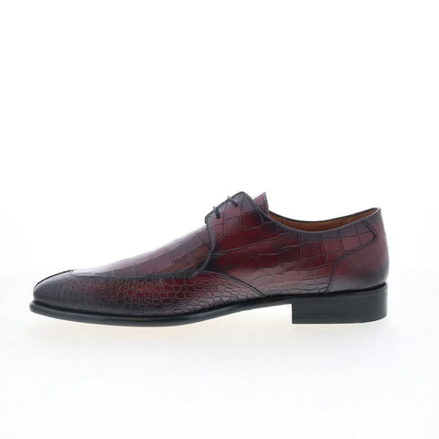 Mezlan Mez Casual 21921 Mens Red Leather Oxfords & Lace Ups Casual Shoes