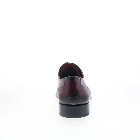 Mezlan Mez Casual 21921 Mens Red Leather Oxfords & Lace Ups Casual Shoes