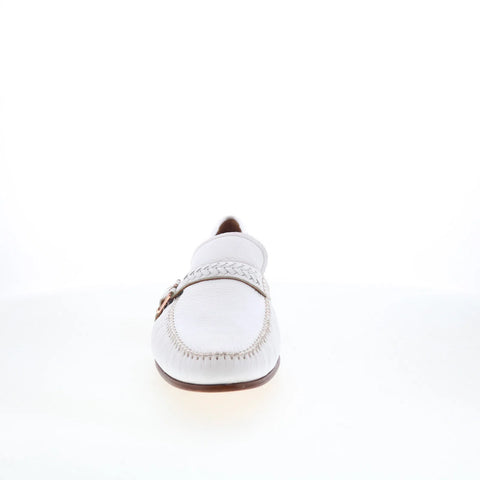 Mezlan Mez Casual 7445 Mens White Leather Loafers & Slip Ons Casual Shoes