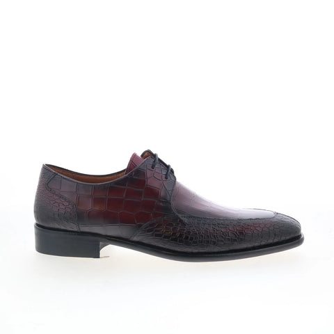 Mezlan Mez Casual S21901 Mens Red Leather Oxfords & Lace Ups Casual Shoes
