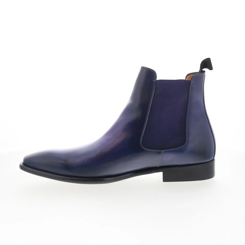 Mezlan Mez Chelsea 21025 Mens Purple Leather Chelsea Boots