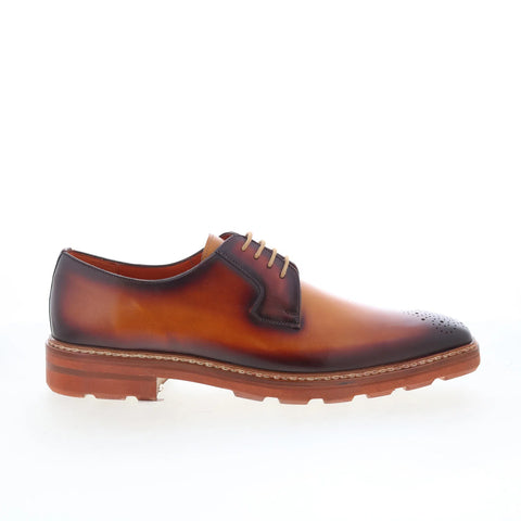 Mezlan Mez Derby Plain Toe 21071 Mens Brown Oxfords & Lace Ups Casual Shoes