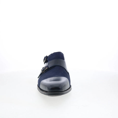 Mezlan Mez Double Monk Strap Mens Blue Loafers & Slip Ons Casual Shoes