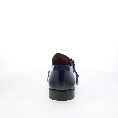 Mezlan Mez Double Monk Strap Mens Blue Loafers & Slip Ons Casual Shoes