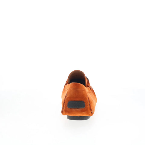 Mezlan Mez Drive 7414 Mens Orange Suede Loafers & Slip Ons Casual Shoes