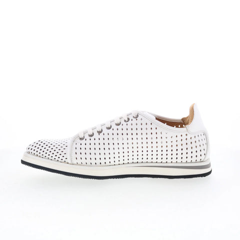 Mezlan Mez Lifestyle 21154 Mens White Leather Lifestyle Sneakers Shoes