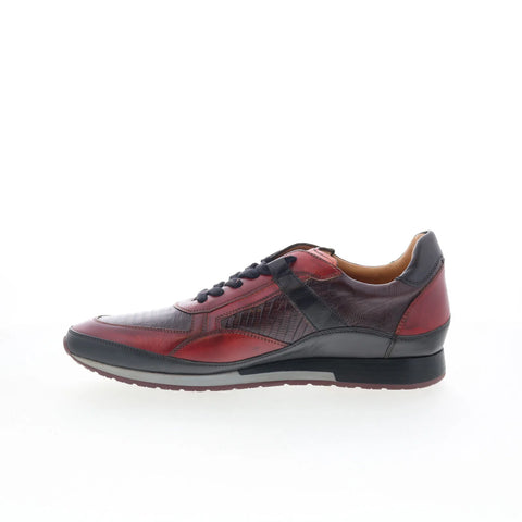 Mezlan Mez Lifestyle MEMEREDLEMELI Mens Red Leather Lifestyle Sneakers Shoes