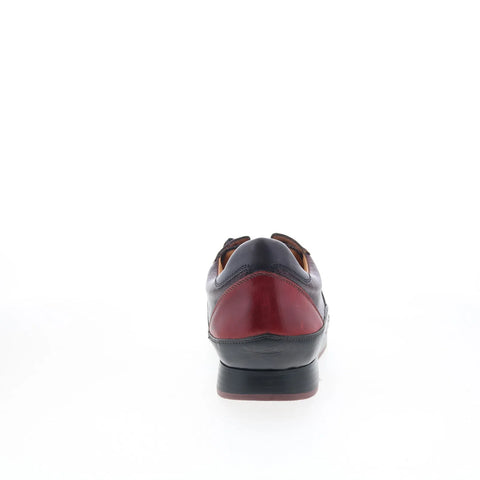 Mezlan Mez Lifestyle MEMEREDLEMELI Mens Red Leather Lifestyle Sneakers Shoes