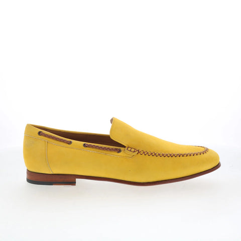 Mezlan Mez Loafer 21183 Mens Yellow Suede Loafers & Slip Ons Casual Shoes