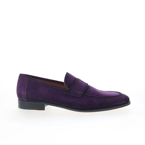Mezlan Mez Loafer 21312 Mens Purple Suede Loafers & Slip Ons Penny Shoes