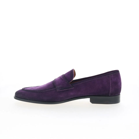 Mezlan Mez Loafer 21312 Mens Purple Suede Loafers & Slip Ons Penny Shoes