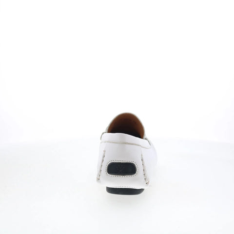 Mezlan Mez Loafer 7413 Mens White Leather Loafers & Slip Ons Casual Shoes