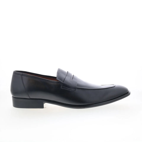 Mezlan Mez Penny 20243 Mens Black Leather Loafers & Slip Ons Penny Shoes