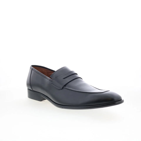 Mezlan Mez Penny 20243 Mens Black Leather Loafers & Slip Ons Penny Shoes