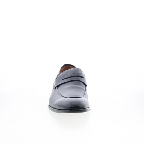 Mezlan Mez Penny 20243 Mens Black Leather Loafers & Slip Ons Penny Shoes
