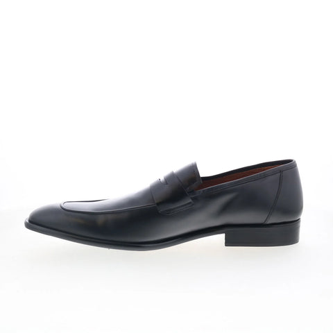 Mezlan Mez Penny 20243 Mens Black Leather Loafers & Slip Ons Penny Shoes