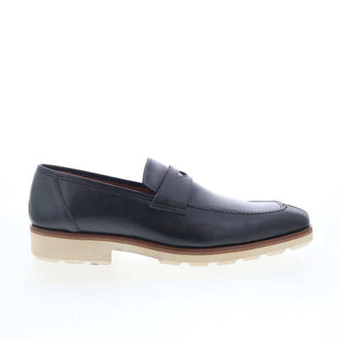 Mezlan Mez Penny 20811 Mens Black Leather Loafers & Slip Ons Penny Shoes