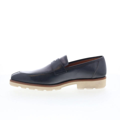 Mezlan Mez Penny 20811 Mens Black Leather Loafers & Slip Ons Penny Shoes