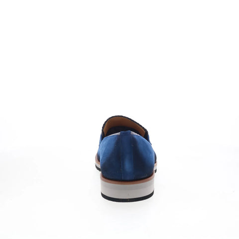 Mezlan Mez Penny 20837 Mens Blue Suede Loafers & Slip Ons Casual Shoes